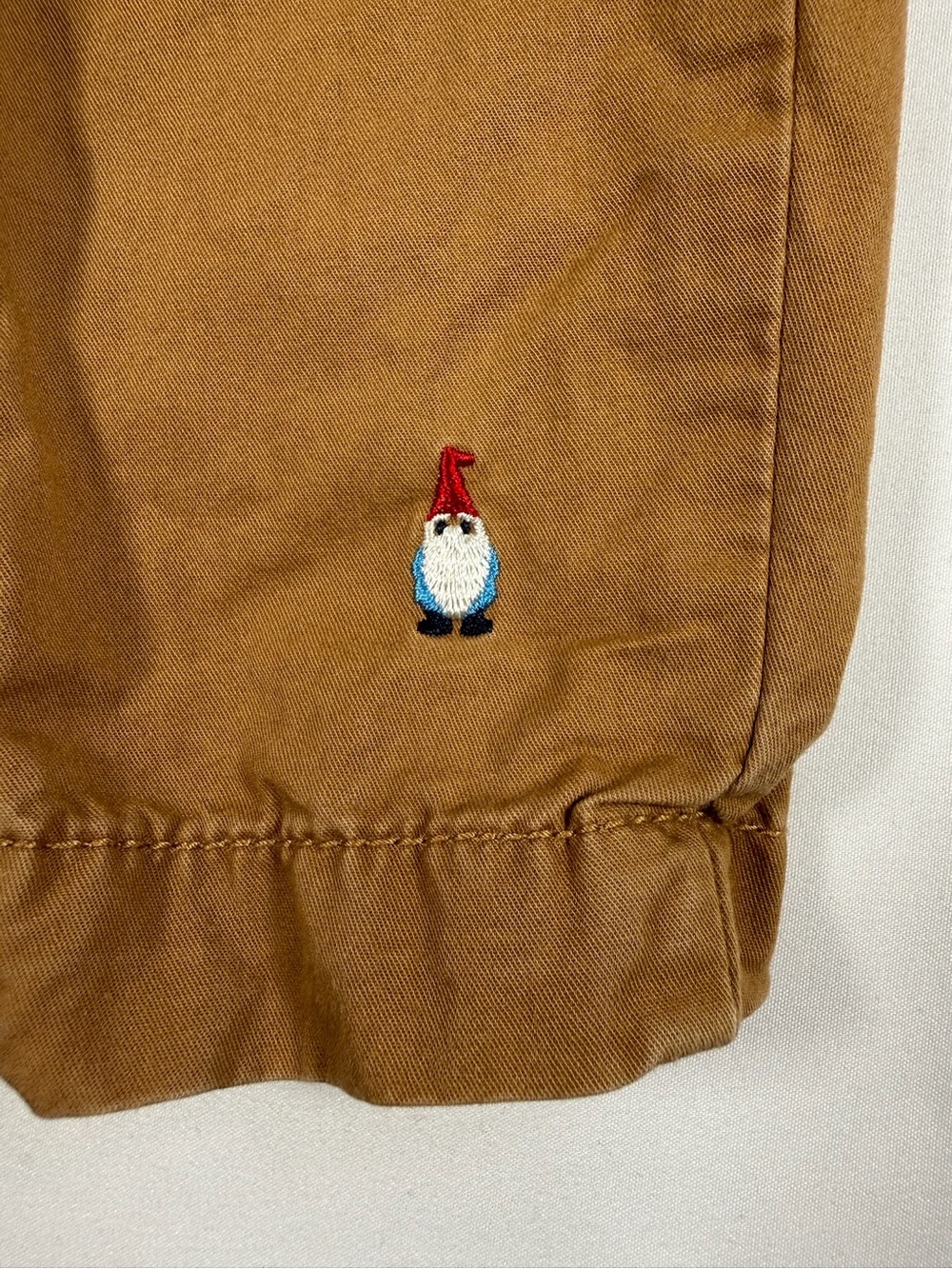 OSHKOSH B'GOSH Toddler Boy Gnome Embroidered Khaki Pants Cottagecore Holiday 3T - Picture 5 of 9